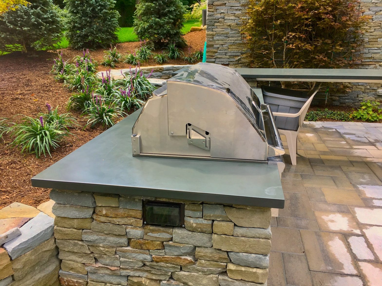 4cm Grey Slate Outdoor Grill/Bar