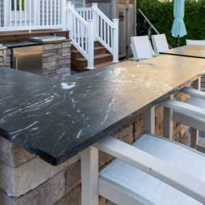 Noire Soapstone/Slate Outdoor Kitchen 