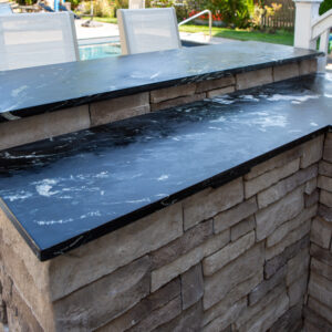 Noire Soapstone/Slate Outdoor Kitchen 