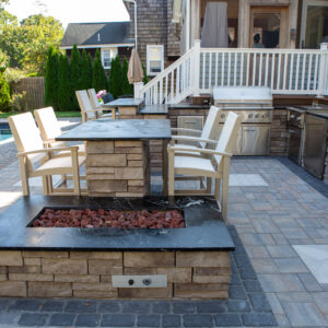 Noire Soapstone/Slate Outdoor Kitchen 