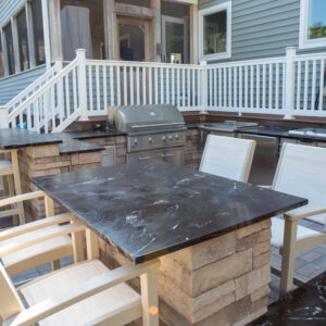 Noire Soapstone/Slate Outdoor Kitchen 